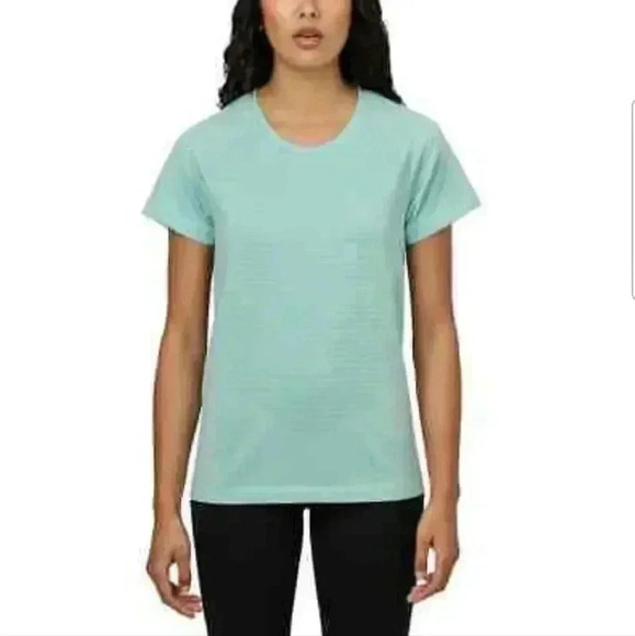 ❤️ New! Tuff  Athletics Active Top Medium Soft Green Seamless Stretch T-shirt - Picture 1 of 11